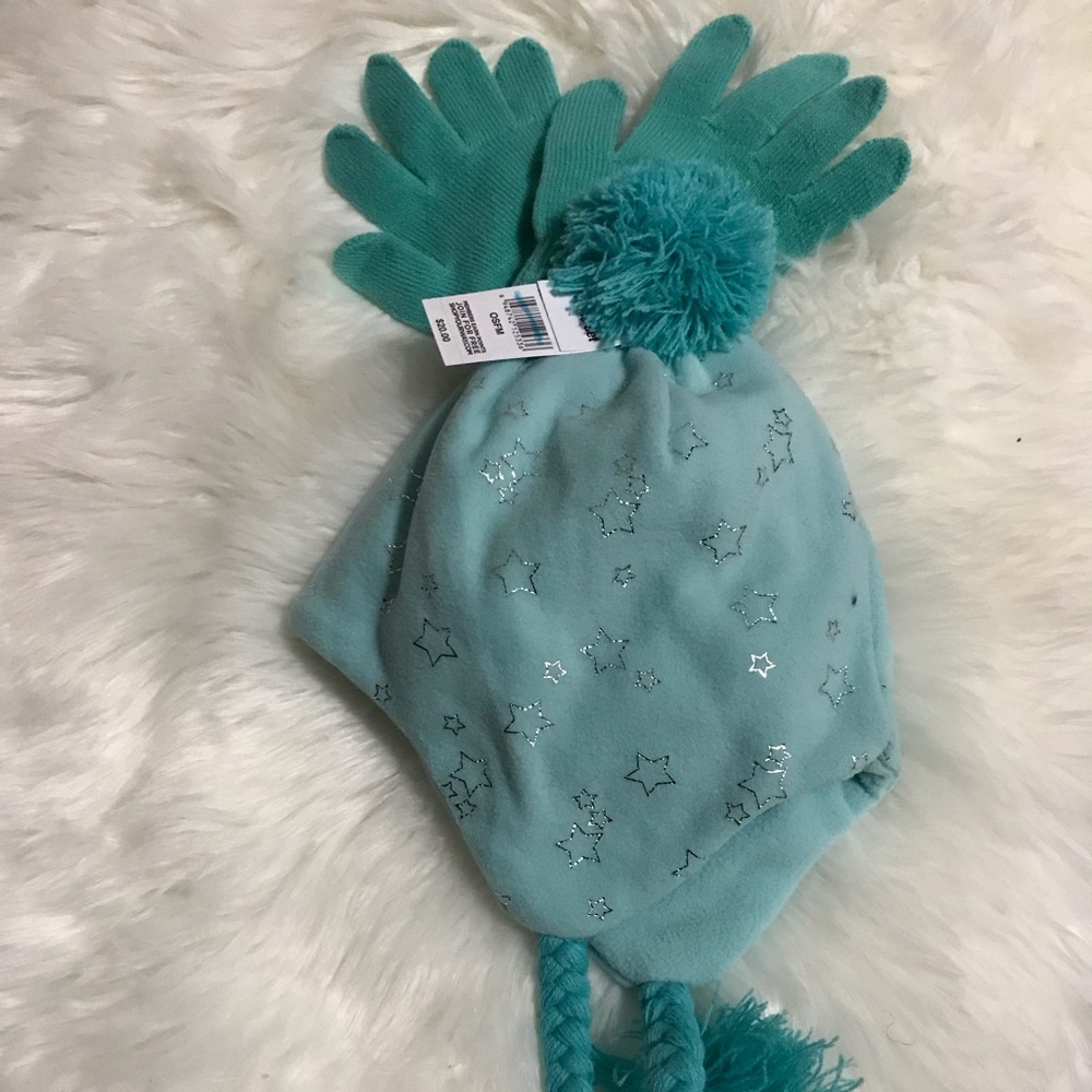 Joe Boxer Blue Girl’s Winter hat/ gloves 2 piece
